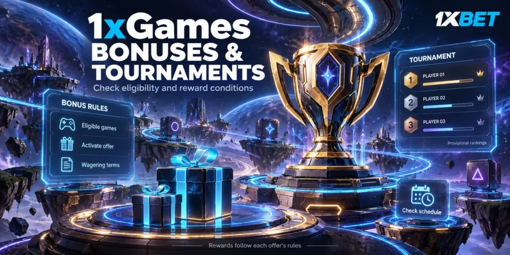 1xGames Bonuses and Tournaments