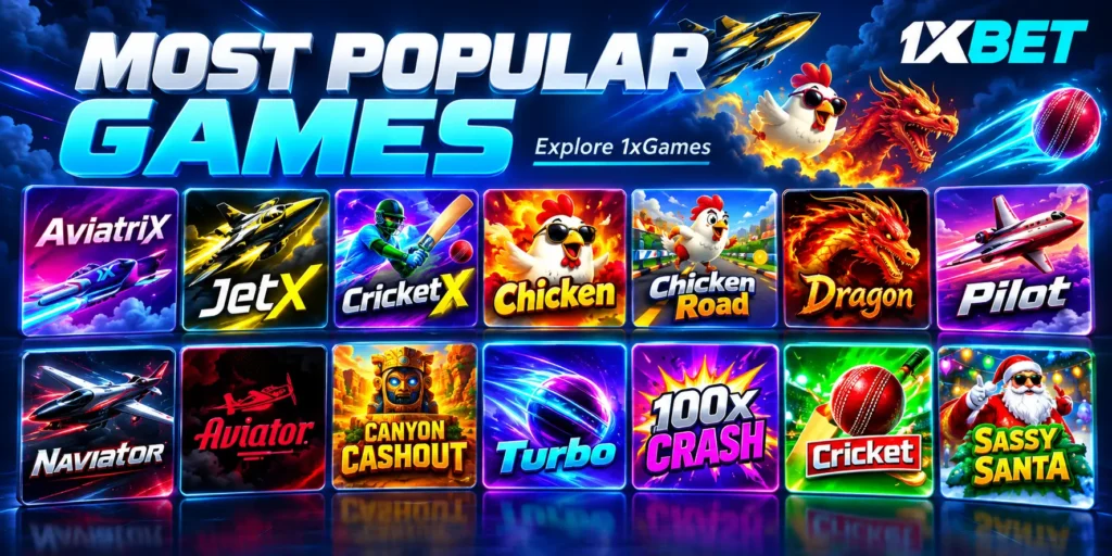 1xBet Most Popular Games