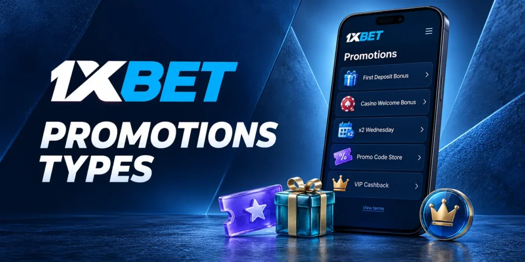 1xBet Types of Promotions