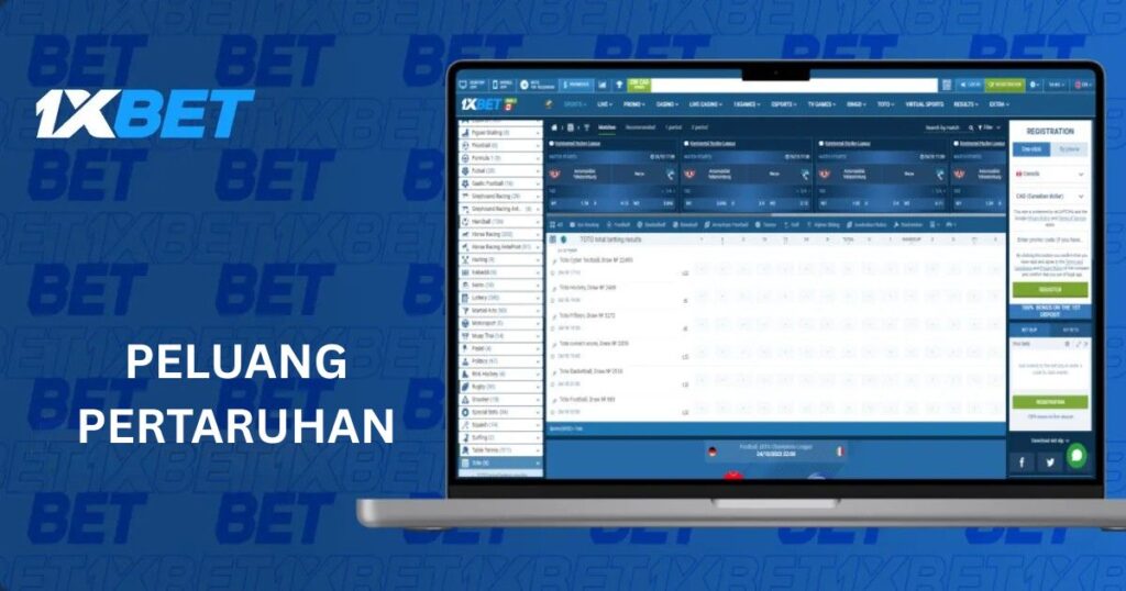 Pertaruhan di 1xBet di Malaysia
